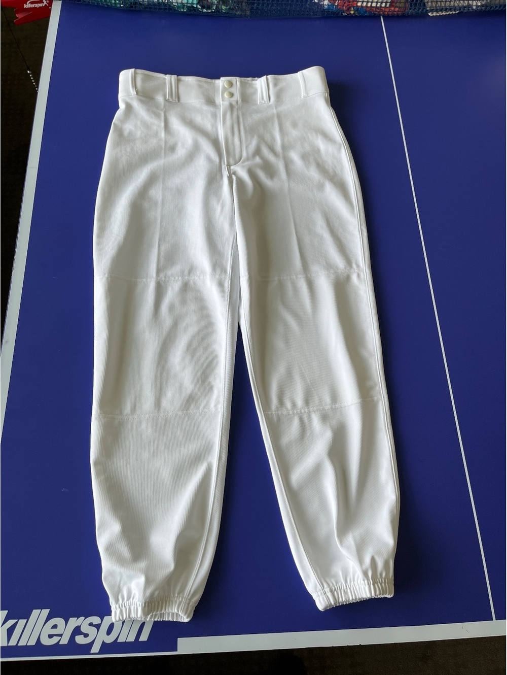 Nike White Baseball Pants with Elastic Cuffs Size Medium Men’s 28.5” inseam